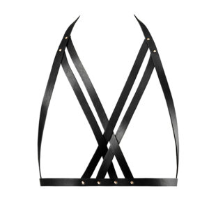Bijoux Indiscrets - Maze Halter Bra Harness Black