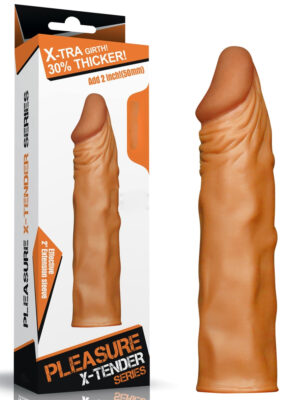 2 inch Real Feel Dark Pleasure Extender Sleeve