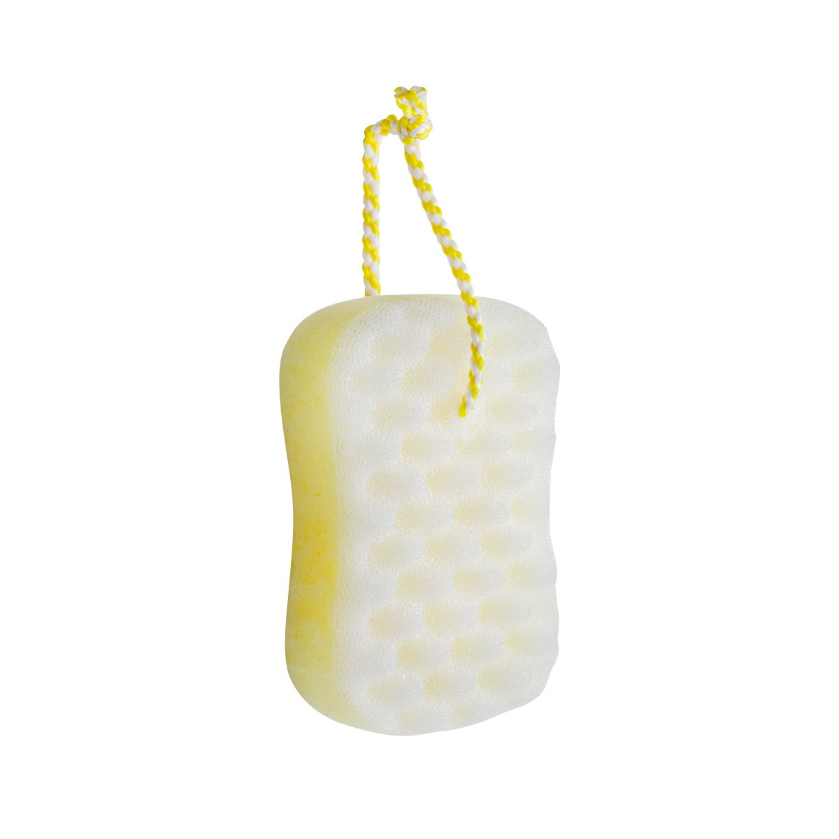 Bathmate Sponge With Rope  Marble Yellow