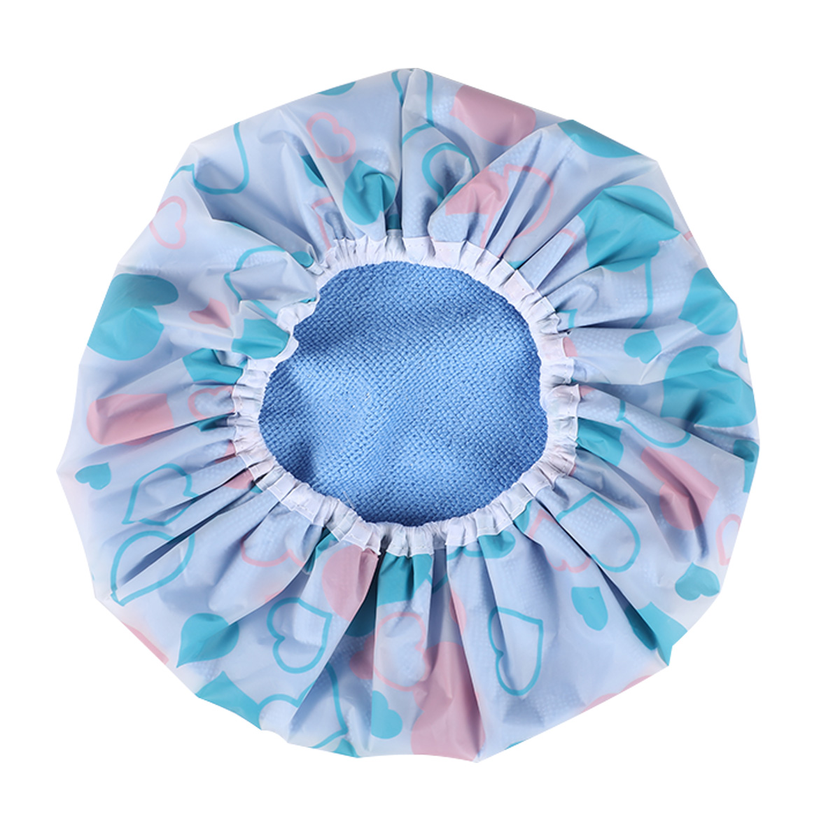 Bathmate Shower Cap Toweling  Blue